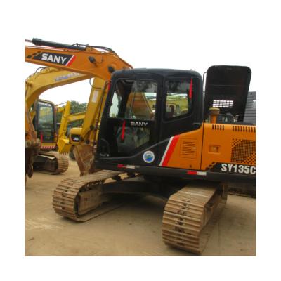 China 600 Working Hours Used Sany Excavator SY135C With ISUZU Hydraulic Cylinder for sale