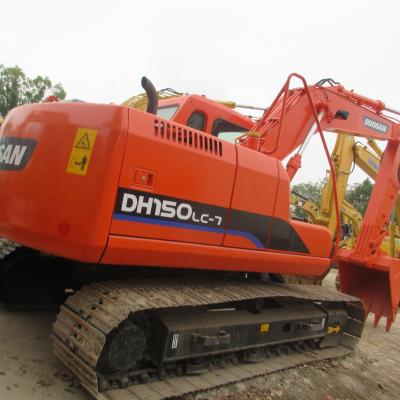 Chine Excavateur Doosan DH150LC-7 utilisé Excavateurs à roues Doosan DH150LC-7 en bon état à vendre