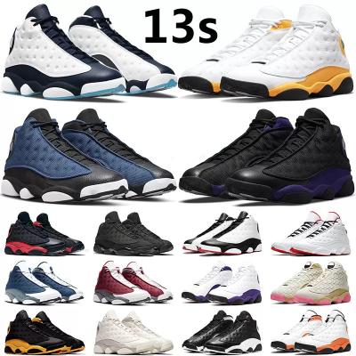 China Size Increasing Jumpman 13 Retro UNC Navy Mens Basketball Shoes Jordaneliedly 13s Flint Hyper Royal Starfish Black Cat Outdoor Mens Trainer Shoes for sale