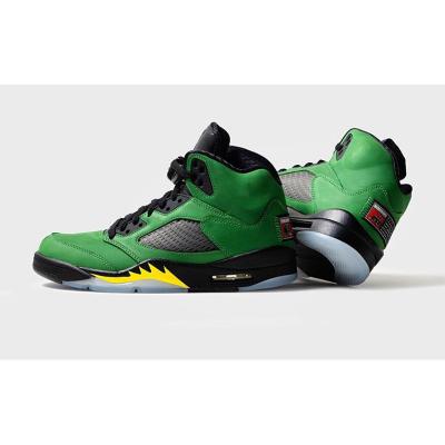 China Rubber With Box Genuine Leather Jordaneliedlys 5 Oregon Ducks Mens Basketball Shoes UNC Sports Sneakers Outdoor Running Shoes for sale