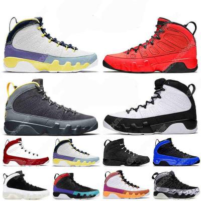 China Rubber With Box Basketball Shoes UNC Men's Trainers 9 Jordaneliedlys Change World Chile University Red Gold Space Sports Sneaker for sale