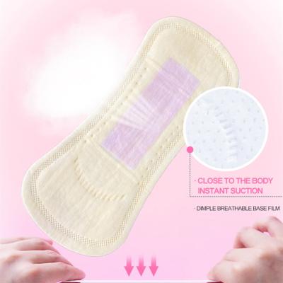 China Natural Disposable Breathable Sanitary Napkins Menstrual Breathable Antibacterial Silver Fiber Sanitary Pads for sale