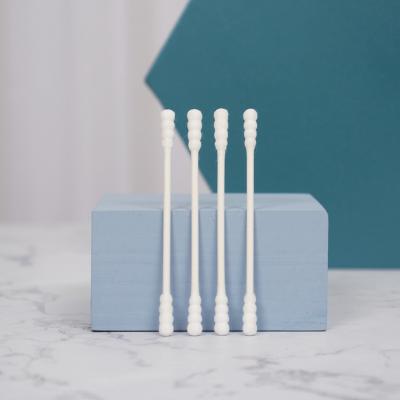 China 200PCS Soft and Gentle Eyelash Double Headed Buds Spiral Ear Cotton Tip Q-Tips Cleaning Cotton Swabs for sale