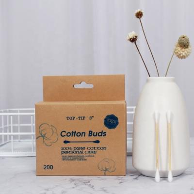 China OEM Disposable Qtips Eco Friendly Easy-Carrying Cleaning Cotton Buds Bamboo Cotton Swab for sale