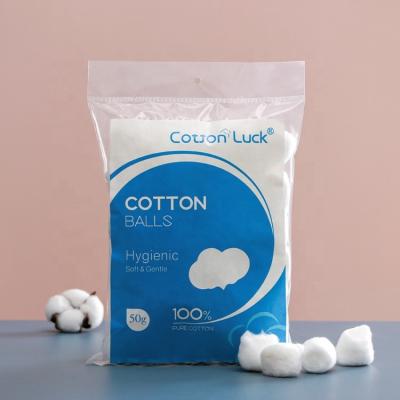 China Soft Factory OEM Cotton Ball High Quality 100% Pure Organic White Cotton Balls for sale