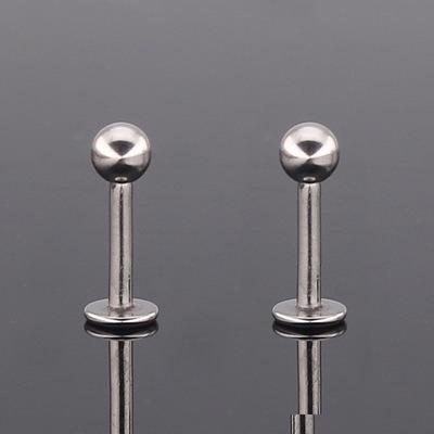 China FASHIONABLE Stainless Steel Lip Nail Ball Exaggerated Personality Human Body Piercing Jewelry for sale