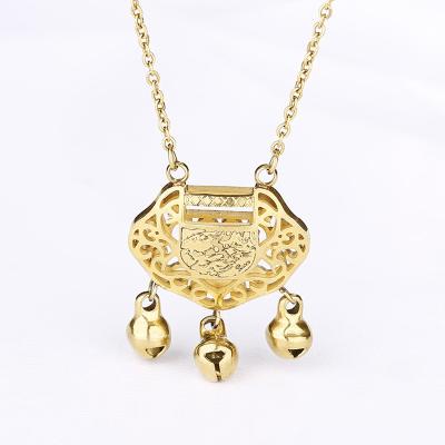 China Good Quality Fashion Necklace Lock TRENDY Rose Gold Clavicle Chain For Women Customized for sale