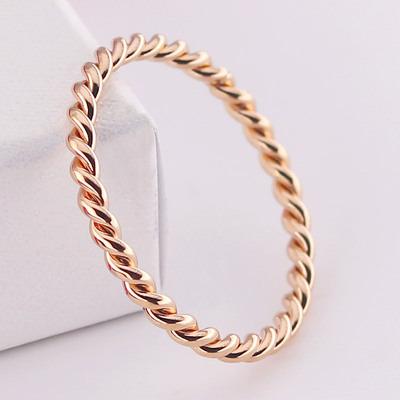 China CLASSIC Twisted Small Personalized Pattern Couples Ring Stainless Steel Tail Ring for sale