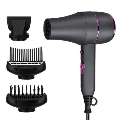 China Ionic New Design Professional Hair Styling Hair Dryer for Barber with 2 Nozzles for sale