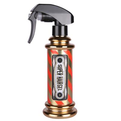 China Water Transfer Paint 180ML Plated Water Mist Bottle Barber Bottle Trigger Sprayer For Salon for sale