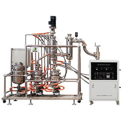 China CE ISO Wiped Film Evaporator TOPTION Essential Oil Distiller Machine for sale