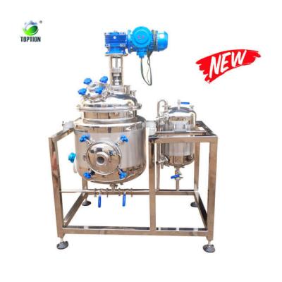 China Reator de cristalização de aço inoxidável Toption 50L Jacketed Reator à venda