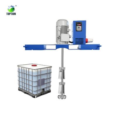 China IBC Ton Barrel Electric Mixing Machine Adjustable Speed IBC Mixer Agitator For Liquid for sale