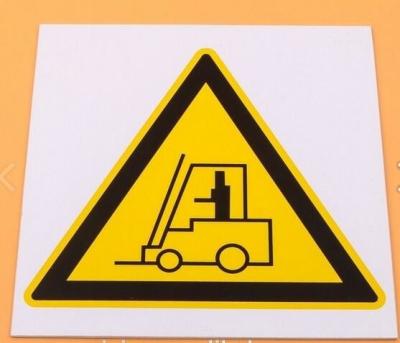 China Professional Traffic Warning Signs Marked Yellow Black Warning Sign for sale