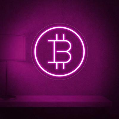 China Wall Mounted/Hang No MOQ Bitcoin Free Shipping Led Neon Sign Shop Logo Sign Business Sign Retail LED Neon Light for sale