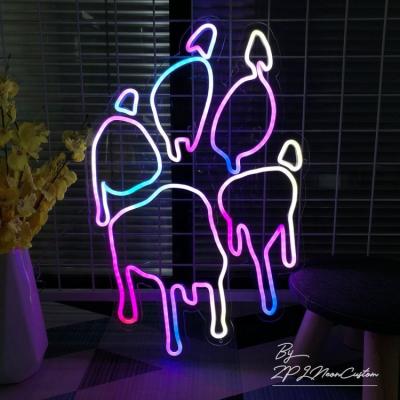 China RGB Wall Mounted/Hanging Colorful Neon Sign Personalized Led Neon Sign Customization Led Neon Lamp For Decoration for sale