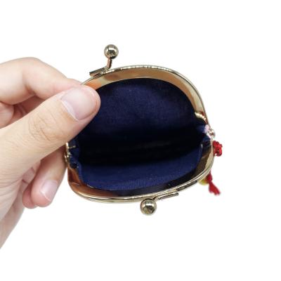 China 2021 Fashion Travel Design Coin Bag Kids Buckle Kiss Lock Coin Clip Pouch Customize Clasp Women Coin Purse Girls Purses for sale