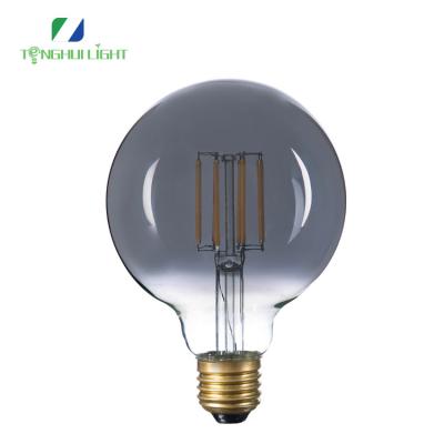 China China Glass+Aluminum Supplier 50/60Hz LED Filament Light Bulb Light G95 G125smoke Vintage 4w/6w/8w/9w/10w/12w for sale