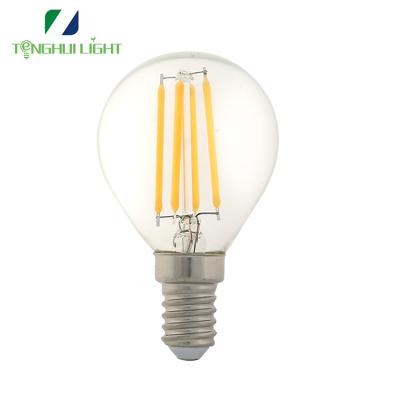 China Residential hot sale Glass+Aluminum led filament bulb light g45 4w 470lm with factory cheap price for sale