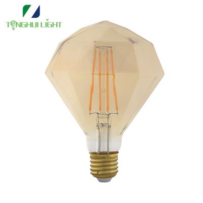 China Wholesale Glass+Aluminum 360 degree diamond shape shell glass ledbulb with great price for sale