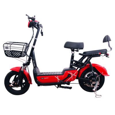 China Best Selling Double Battery Carbon Steel Adult Lead Acid Battery Scooter Electric Bike for sale