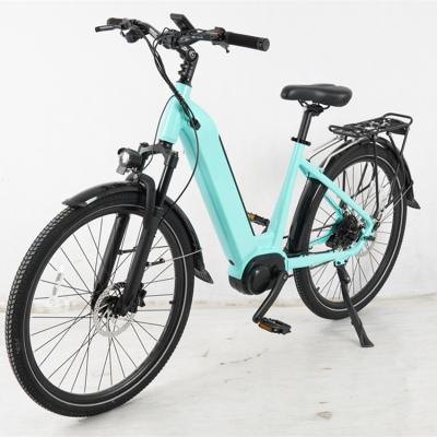 China Aluminum Alloy Professional Design Hidden Battery Electric Bike Parts Step-thru Electric Bicycle for sale