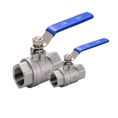 China Home Sanitary Kitchen 316 Food Grade Manual Three Clip Ball Valve Stainless Steel Valve for sale