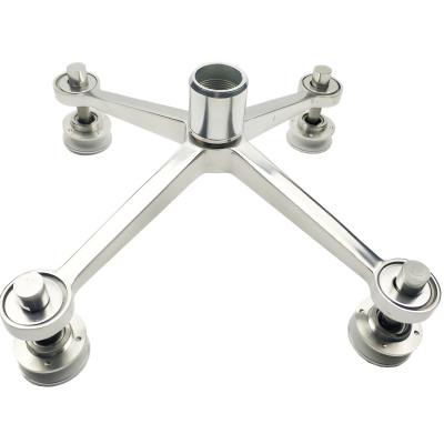 China Modern Ss304 Quality Assurance Connected Stainless Steel Claw Stainless Steel Curtain Wall Glass Fixture for sale