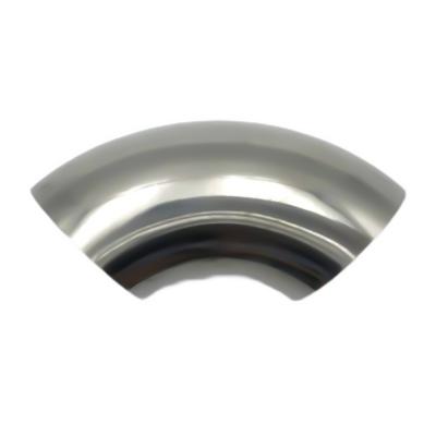 China 200series 300 radius 304 316l series pipe fitting stainless steel butt weld sanitary 400series 90 degree elbow for sale