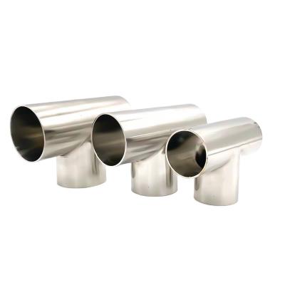 China 200series 300 series 400series stainless steel 304 tee hot sale sanitary equal equal tee with best quality for sale