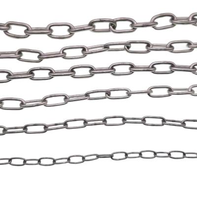 China Marine Building Astm Standard Din763 Link Middle Aisi304 316 Stainless Steel Short Long Chain for sale