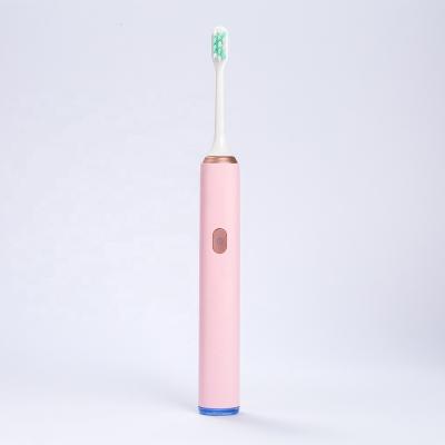 China OEM Rechargeable Logo Pink Color Rechargeable Automatic Custom Made Electric Sonic Toothbrush For Adult From Factory for sale