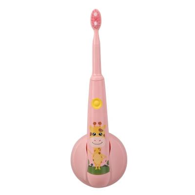 China Rechargeable Factory Customized IPX7 Animal Printing Waterproof Rechargeable Automatic Kids Electric Sonic Toothbrush for sale