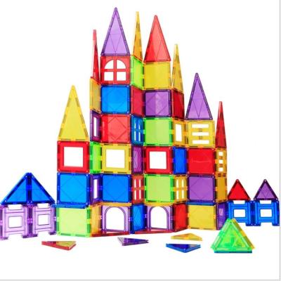 China Building Toy Light Color Magnetic Tile Set Building Blocks For Kids Magnet Toys for sale