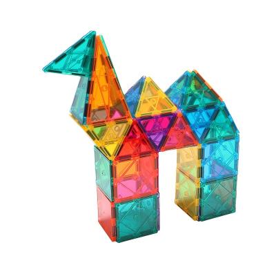 China Hot Sale Toy New Building Toy Children 3D DIY Smart Magnetic Tiles Cover Set Building Block Plastic Stacking Educational Toys for sale