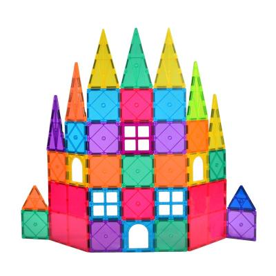 China Construction Toy Kids Educational YQ Toys Amazon Best Seller Magnet Building Tiles Magnetic Building Blocks For Kids for sale