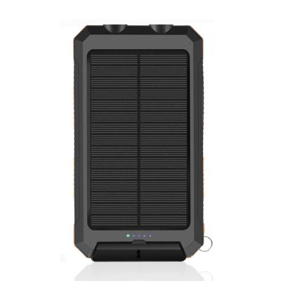 China 8000mAh Solar Power Bank Universal Outdoor Sport Solar Panel Charging Waterproof Mobile Charger for sale