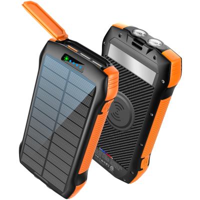 China 2021 New Products Power 10W Capacity 20000mAh USB C Solar Charger 3 USB C Flashlight Super Wireless Waterproof High Speed ​​2021 Solar Panel Charging Large for sale