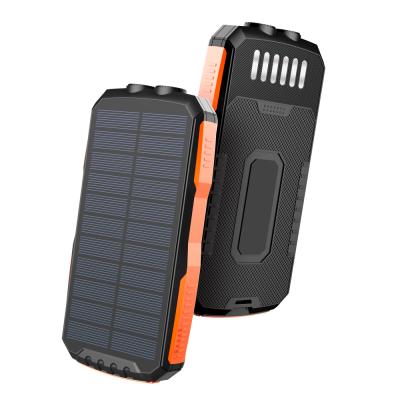 China 2020 New Arrival Large Capacity Solar Power Bank Portable Solar Power Bank Travel 25000mAh Outdoor Waterproof Solar Power Bank for sale