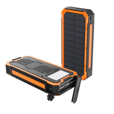 China Fast Charging Support 30000mAh Solar Charger, Solar Power Bank, 18W PD Fast Charging with 4 Outputs and Dual Inputs, External Backup Battery for sale