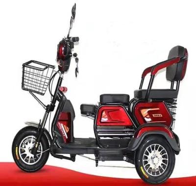 China Hot sale adult electric cargo three wheel electric bike tricycle cargo with 3 seats for sale for sale