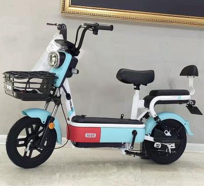 China 2022 New Design Electric Bike 350W 48V/12AH Steel Electric Bike 2 Wheel Steel for sale