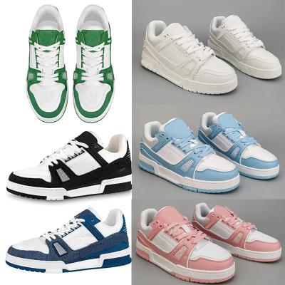 China Low Top Red Green Leather Rubber Walking Shoe Women Men White Black Platform Fashion Sneakers Casual Shoes Fashion Trend Designer Trainer for sale