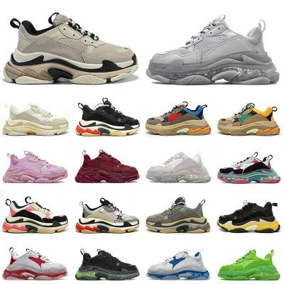 China Dark Beige White Black Sports Sneaker Gray Orange Green Mens Trainers S Sneakers Triple Rubber Sneakers Designer Men Women Platform for sale