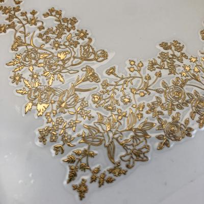 China Gold Metal Waterproof Decorative Stickers With 3m7533 Glue For Gift Boxes for sale