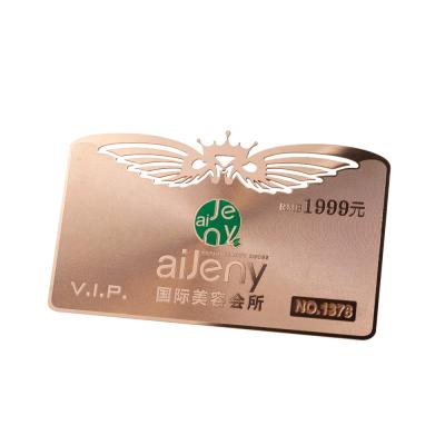 China Personalized Europe Business Card Metal Credit Card Metal Business Cards for sale