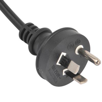 China Home Appliance AS 3112 Australian Mains Leads Plug With Australia Power Cord Cable SAA Certification for sale