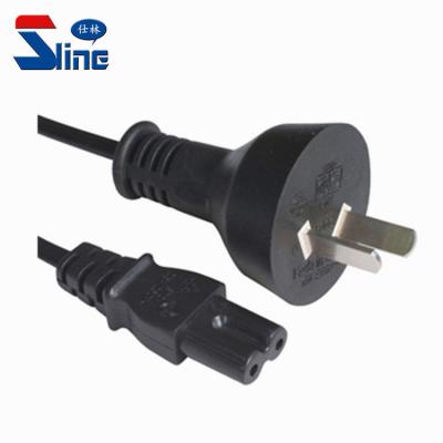 China Standard Home Appliance IRAM 2063 Argentina 2 Pin Plug To IEC 320 C7 Mains Cord Cable With IRAM Certification for sale