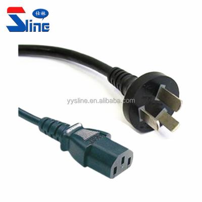 China Home Appliance China 3 Pin Straight Plug To IEC 320 Female Computer C13 Power Cord Cable CDC 10A 250V Approval for sale