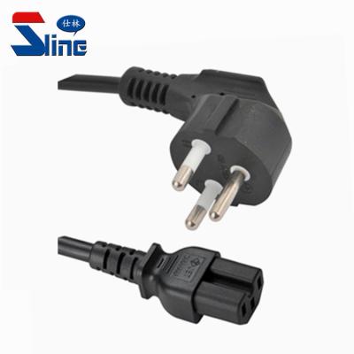 China Home Appliance Thailand 3 Pin Plug To IEC 320 C15 Mains Cord Cable With TISI Certification for sale